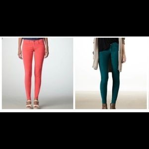 BUNDLE American Eagle Colored Stretch Skinny Jeans (2 for $20)
